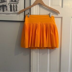 Aerie Bright Orange Mini Skort